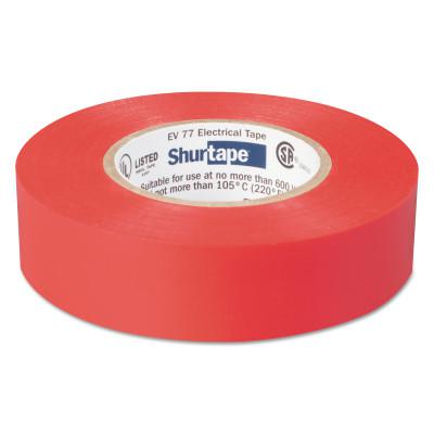 EV 77 Professional Grade Electrical Tapes, 66 ft x 3/4 in, Red, 100/case