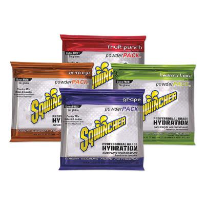 SQWINCHER Powder Packs, Assorted Pack, 23.83 oz, Pack, Yields 2.5 gal