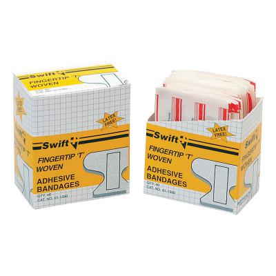 HONEYWELL NORTH Adhesive Bandages, Fingertip, T, 2 in x 4 in, Fabric
