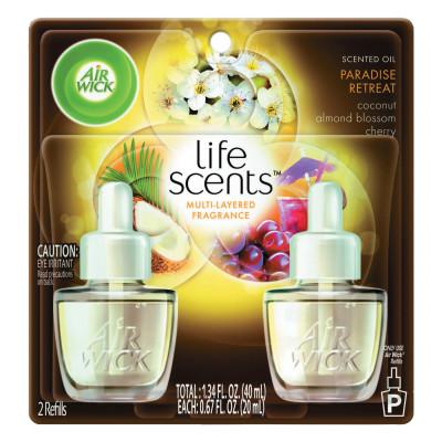 Life Scents Scented Oil Refill, Paradise Retreat, 0.67 oz, 2 Pack