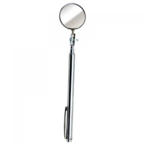 Pocket Telescoping Inspection Mirrors, 1 1/4 in Dia., 4 1/2 in-18 1/2 in L