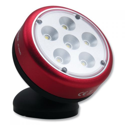 LED Magnetic Rotating Work Light, 375 Lumens, 6 SMD, 3 AAA Batteries Included