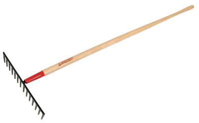 Level Rake for Gravel, 16 in W, Forged Steel, 14 Tine, 66 in American ...