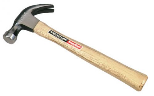 SuperSteel Curved Claw Hammer, Forged Steel, Hickory Handle, 13 in, 1 1/2 lb