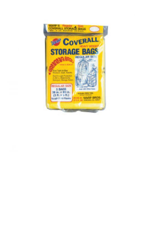 Oversize Storage Bags, 36 X 60 in, Yellow, 5 per package