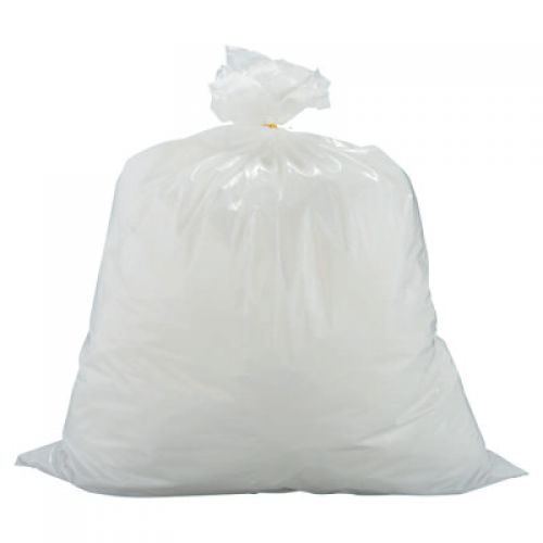 FLEX-O-BAG Trash Can Liners and Contractor Bags, 13 gal, 1.25 mil, 24 in X 30 in, White, Extra-Strong Tall Kitchen Bag