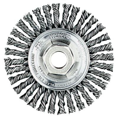 Roughneck Stringer Bead Wheel, 6 in D x 1/2 W, 24 Knots, .023 Wire, 12,500 rpm