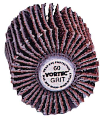Vortec Pro Mounted Flap Wheels, 1 in x 1 in, 60 Grit, 30,000 rpm