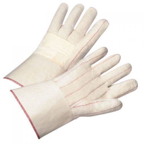 Welder's Gloves, Cotton; Polyester, Large, White