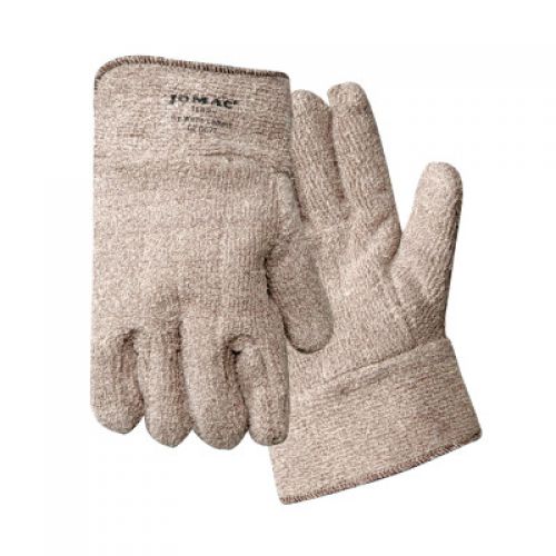 Jomac Brown and White Safety Cuff Gloves, Terry Cloth, X-Large