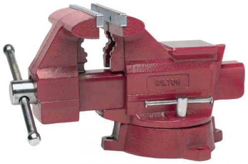 WILTON Utility Vises, 6 1/2 in Jaw, 3 13/16 in Throat, Swivel Base