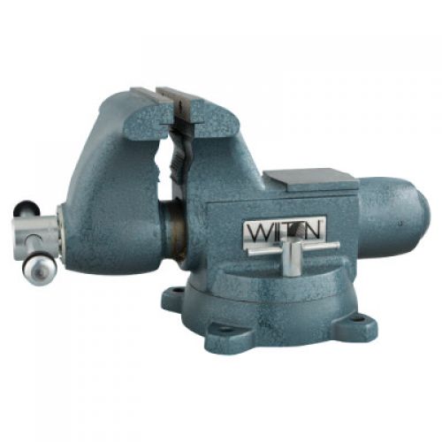 WILTON Tradesman Vises, 8 in Jaw, 4 3/4 in Throat, Swivel Base