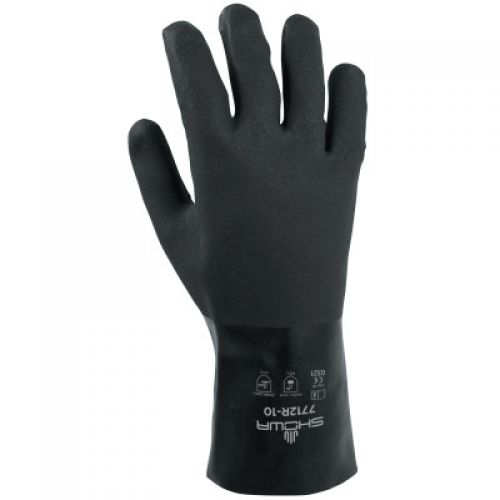 Black Knight PVC Gloves, Large, Black