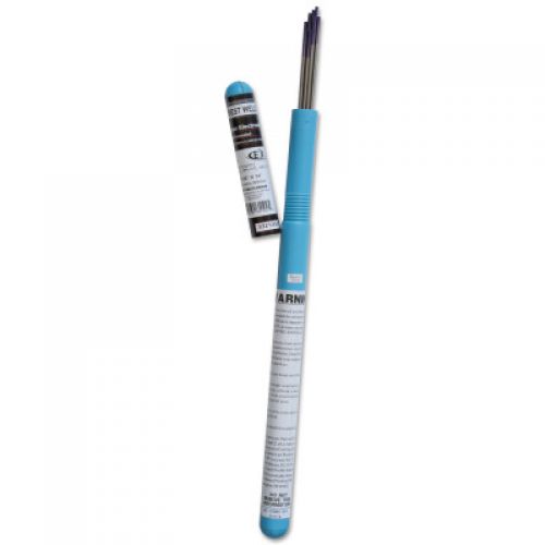 Tungsten Electrodes, 3/32 in Dia., 36 in Long, 10 lb, Carbon Steel, Tig