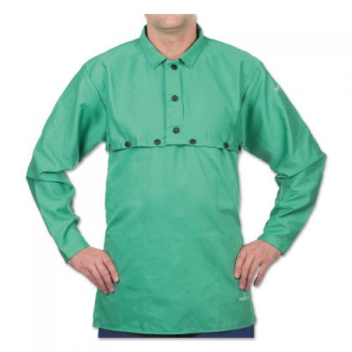 FR Cotton Sateen Cape Sleeves, Hook-and-Loop, Medium, Visual Green