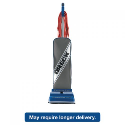XL Commercial Upright Vacuum,120 V, Gray/Blue, 12 1/2 x 9 1/4 x 47 3/4