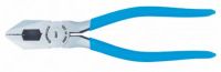 Channellock Linemens Pliers, 7 in Length, 19/32 in Cut, Plastic-Dipped Handle