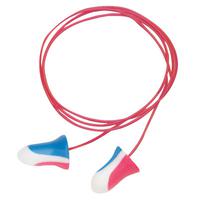 HOWARD LEIGHT BY HONEYWEL Max Disposable Earplugs, Foam, Blue/Red/White, Corded