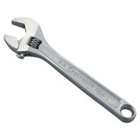 CRESCENT Chrome Adjustable Wrenches, 8 in Long, 1 1/8 in Opening, Chrome