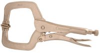 Crescent Locking C-Clamp Pliers, Nickel Plated 18 in OAL