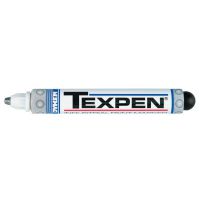 TEXPEN Dykem TEXPEN Industrial Paint Markers, White, 1/8 in, Broad