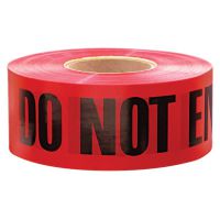 EMPIRE LEVEL Safety Barricade Tape, 3 in x 1,000 ft, Red, Danger Do Not Enter