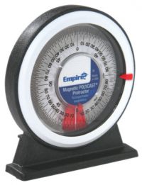 EMPIRE LEVEL Protractors, Magnetic, 1 degree