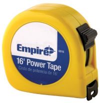 Empire Level Tape Measures, Single Side Tape High Carbon Steel ABS Plastic Belt Clip Mounting