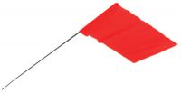 EMPIRE LEVEL Empire Level Stake Flags, 2 1/2 in x 3 1/2 in, 21 in Height, Orange, 100/bundle