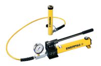 ENERPAC Composite Hand Pumps, 2-Speed, 55cu in Useable Oil Cap Max, 10,000psi/0.151cu in