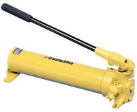 ENERPAC Steel Hand Pumps, Two-Speed, 134 cu in Useable Oil Cap. Max