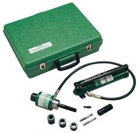 GREENLEE Ram & Hand Pump Hydraulic Driver Kits, 11 tons, Driver, Hand Pump, Case