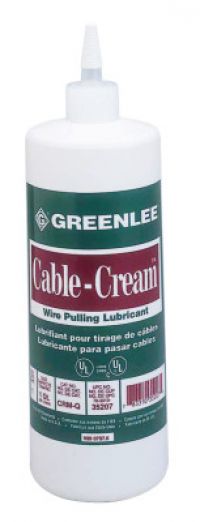 Cable Cream Cable Pulling Lubricants, 1 qt Squeeze Bottle