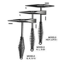 ATLAS WELDING ACCESSORIES Steel-Grip Tomahawks, 10 1/2 in Long, 17 oz Head, Chisel/Cross Chisel, Steel