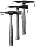 ATLAS WELDING ACCESSORIES Long-Nek Tomahawks, 12 in, Cone and Cross Head, Hickory Handle