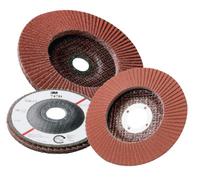 3M™ ABRASIVE Abrasive Flap Discs 747D, 4 1/2 in, 36 Grit, 7/8 in Arbor, 13,300 rpm