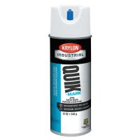 KRYLON Quik-Mark APWA Water-Based Inverted Marking Paints,12oz Aerosol, Brilliant White