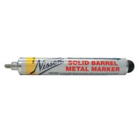 Nissen Solid Barrel Metal Markers, Yellow, 1/8 in