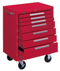 10146 ROLLER CABINET 7 DRAWER SMOOTH RED