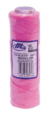 MARSHALLTOWN 631 250' MASON'S LINE FLUORESCENT PINK BRAID