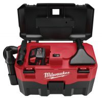 MILWAUKEE ELECTRIC TOOLS V18 Cordless Wet/Dry Vacuums, 2 gal