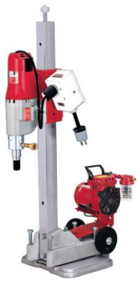 MILWAUKEE ELECTRIC TOOLS Contractor-Plus Diamond Coring Rigs, 450 rpm; 900 rpm, Small Base