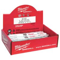 MILWAUKEE ELECTRIC TOOLS Thin Kerf SAWZALL Blades, 6 in x 3/4 in, 14 TPI, 1/2 in Universal, Most Metals