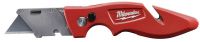 MILWAUKEE ELECTRIC TOOLS Fastback Utility Knives, 10.8 in, Steel Blade, Metal, Black