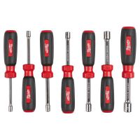 MILWAUKEE ELECTRIC TOOLS Hollow Shaft Nut Driver Sets, 12 Pt., Metric, 7 pc