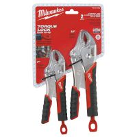 MILWAUKEE ELECTRIC TOOLS Torque Lock Curved Jaw Locking Pliers Sets, 7 in; 10 in