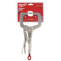 MILWAUKEE ELECTRIC TOOLS TORQUE LOCK C-Clamp Locking Pliers with Regular Jaws, 11"