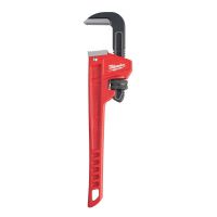 MILWAUKEE ELECTRIC TOOLS Pipe Wrench, 12 in Long, Steel