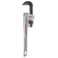 MILWAUKEE ELECTRIC TOOLS Pipe Wrench, 14 in Long, Aluminum