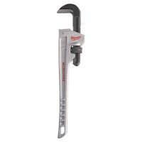 MILWAUKEE ELECTRIC TOOLS Pipe Wrench, 18 in Long, Aluminum